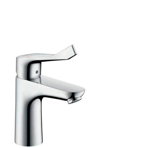 Hansgrohe Focus - Single Lever Basin Mixer 100 Coolstart with Extra Long Handle without Waste - Unbeatable Bathrooms