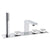 Vitra Memoria Deck-Mounted 5 Tapholes Basin Mixer Round Handles - Unbeatable Bathrooms