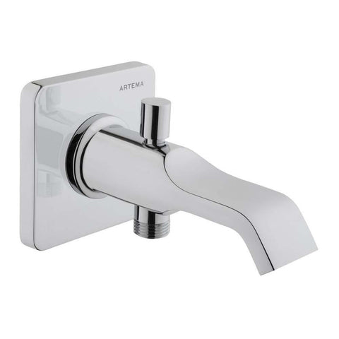 Vitra Suit U Bath Spout with Handshower Outlet, Chrome - Unbeatable Bathrooms