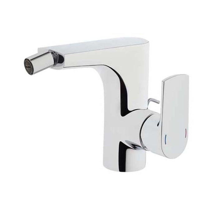 Vitra Sento Monobloc Bidet Mixer with Pop-Up Waste - Chrome - Unbeatable Bathrooms