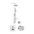 Vitra Suit 2 Outlet Shower Set With Fixed Head & Riser Rail Kit Thermostatic - Unbeatable Bathrooms