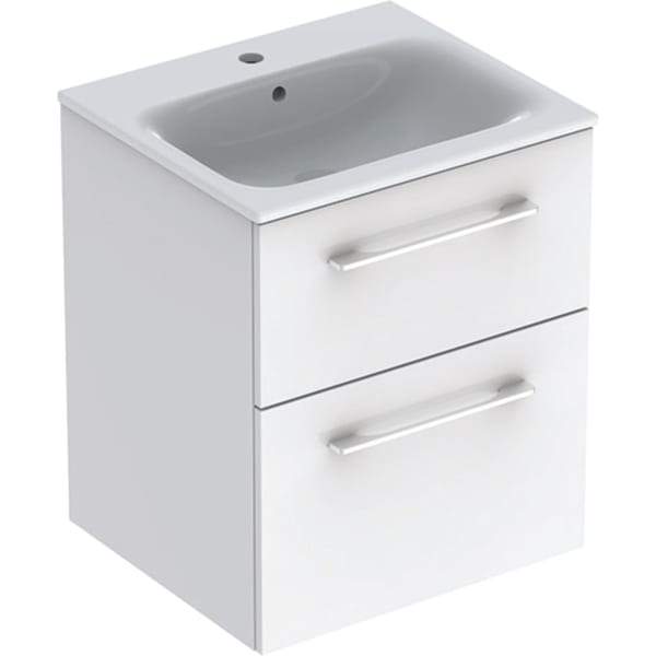 Geberit Selnova Vanity Unit - Wall Hung 2 Drawer Unit with Slim Basin (Various) - Unbeatable Bathrooms