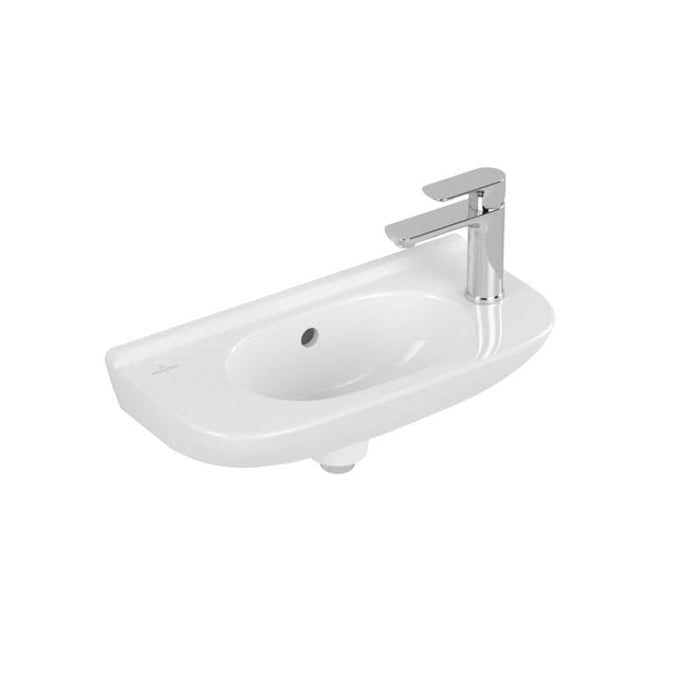 Villeroy & Boch O.Novo Handwashbasin Compact White Alpin, With Overflow, Unpolished - Unbeatable Bathrooms