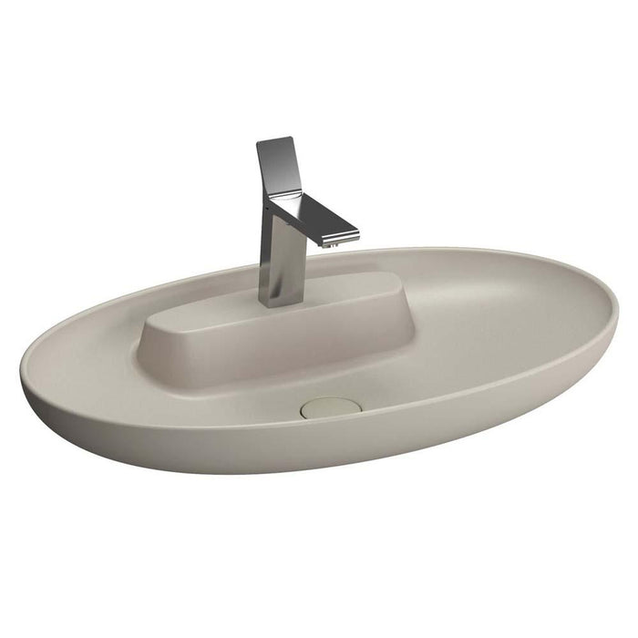 Vitra Memoria 750mm 1TH Oval Countertop Basin - Unbeatable Bathrooms