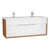 Vitra Integra 1200mm Double Vanity Unit - Wall Hung 1 Drawer Unit - Unbeatable Bathrooms