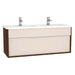 Vitra Integra 1200mm Double Vanity Unit - Wall Hung 1 Drawer Unit - Unbeatable Bathrooms