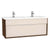 Vitra Integra 1200mm Double Vanity Unit - Wall Hung 1 Drawer Unit - Unbeatable Bathrooms