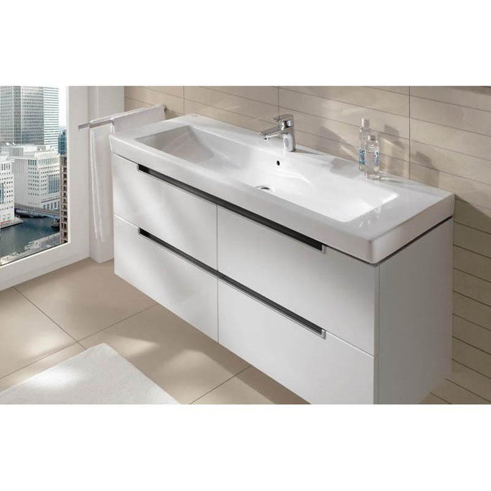 Villeroy & Boch Subway 2.0 1300mm Vanity Unit - Wall Hung 4 Drawer Unit - Unbeatable Bathrooms