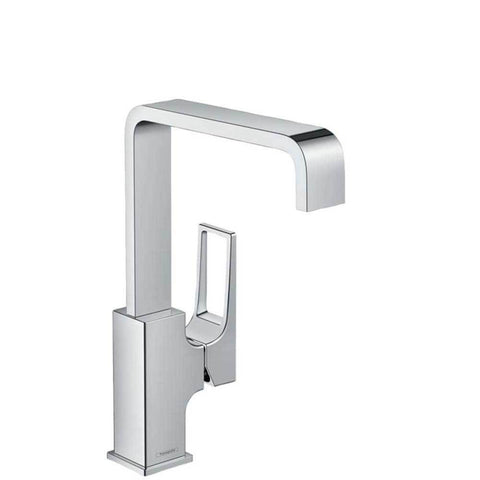 Hansgrohe Metropol - Single Lever Basin Mixer 230 with Loop Handle and Push-Open Waste - Unbeatable Bathrooms