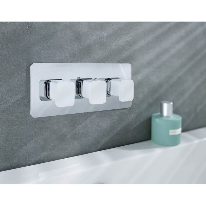 JTP AXEL Thermostatic Concealed 2 Outlet Shower Valve - 74693 - Unbeatable Bathrooms