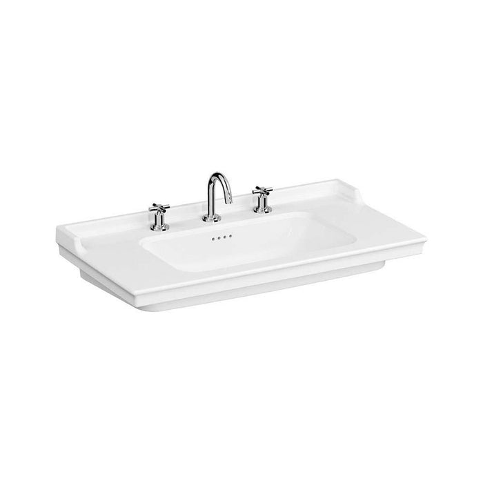 Vitra Valarte 65/80/100cm Pedestal Basin - 1, 2 & 3TH - Unbeatable Bathrooms