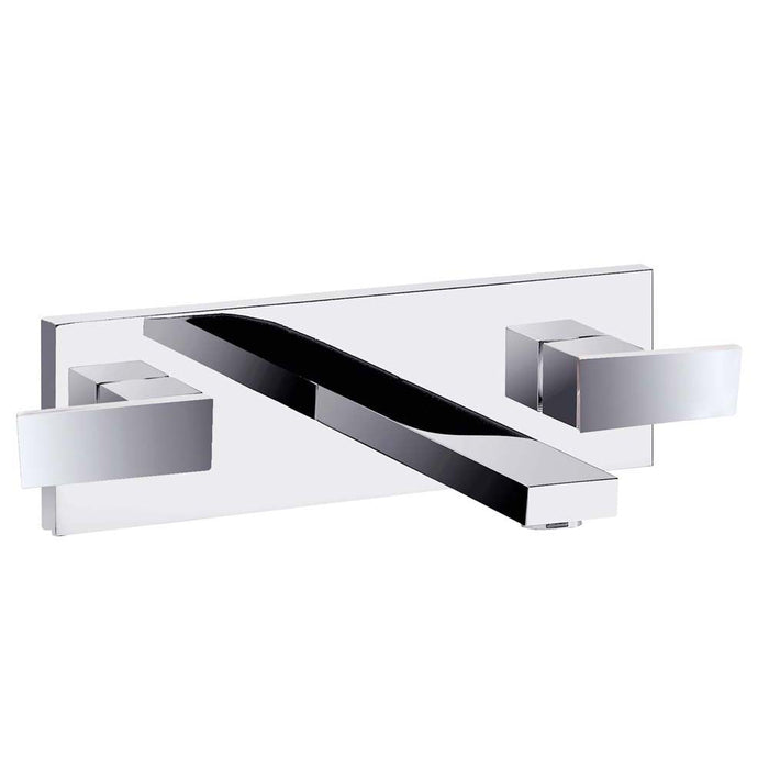 JTP Athena 3 Hole Wall Mounted Basin Mixer Tap - Unbeatable Bathrooms