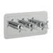 JTP Grosvenor Pinch Thermostatic Concealed 3 Outlet 3 Controls Shower Valve Horizontal - Unbeatable Bathrooms