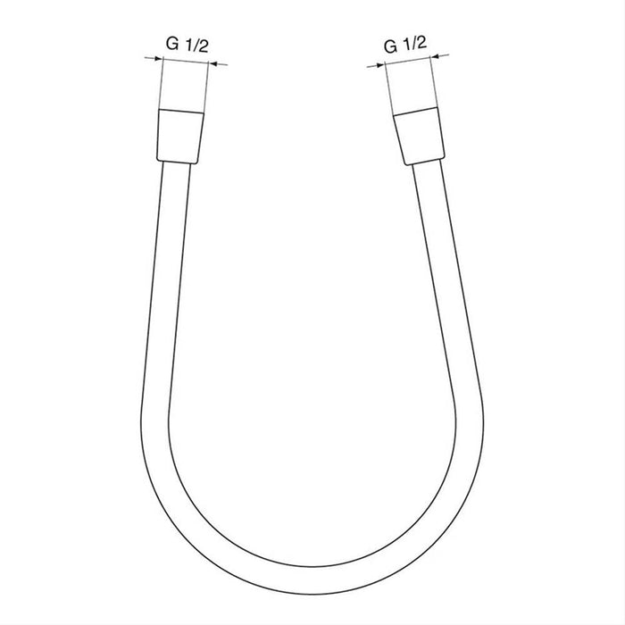 Ideal Standard Idealrain 1600mm Smooth Shower Hose - Unbeatable Bathrooms