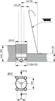 Ideal Standard Freestanding Bath Shower Mixer Kit 1 - Unbeatable Bathrooms