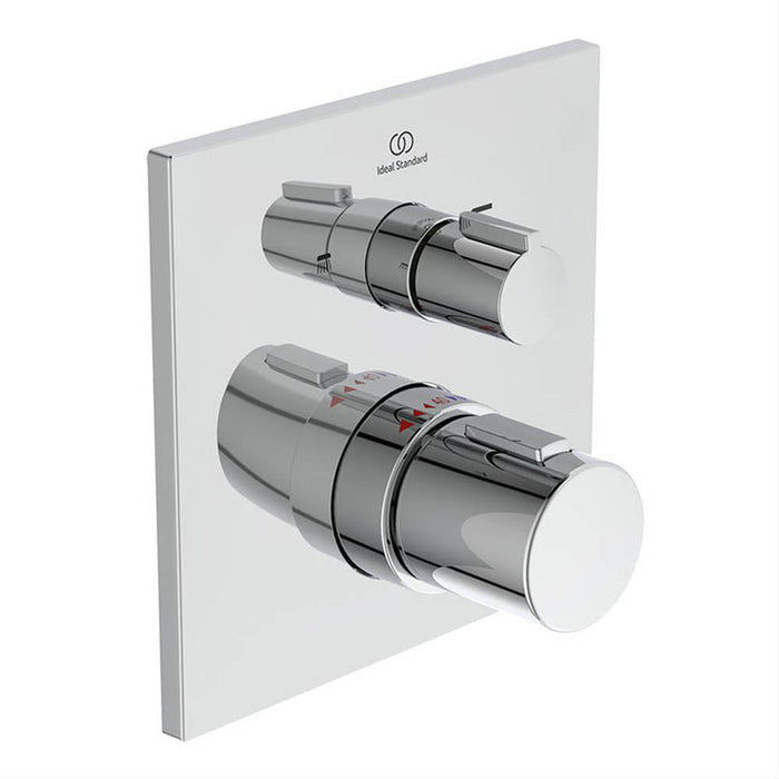 Ideal Standard Ceratherm C100 Built-In Thermostatic 2 Outlet Shower Mixer Valve - Unbeatable Bathrooms