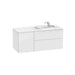 Roca Beyond 10/12/1400mm Vanity Unit - Wall Hung 2 Drawer & 1 Door Unit with Surfex Basin - Unbeatable Bathrooms