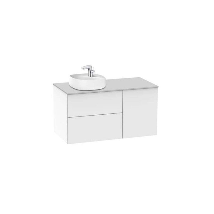 Roca Beyond 1000mm Vanity Unit Pack - Wall Hung 2 Drawer & 1 Door Unit with Basin - Unbeatable Bathrooms