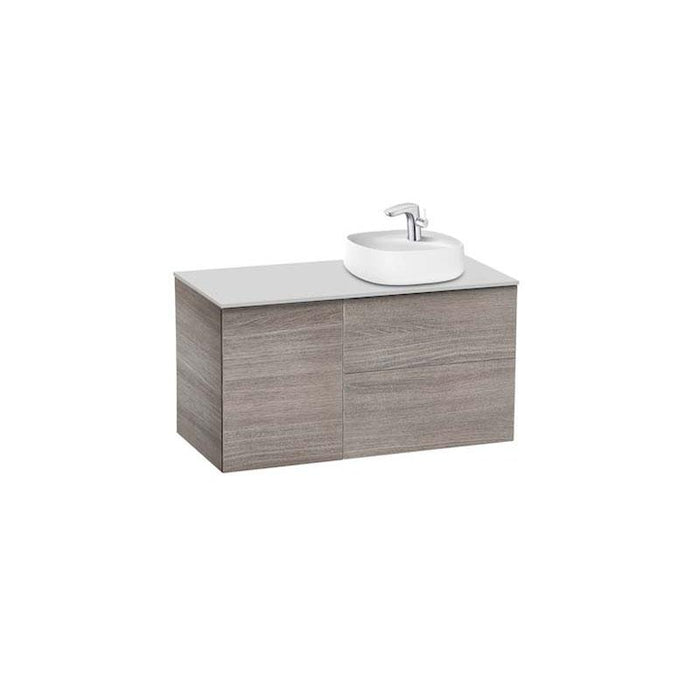 Roca Beyond 1000mm Vanity Unit Pack - Wall Hung 2 Drawer & 1 Door Unit with Basin - Unbeatable Bathrooms