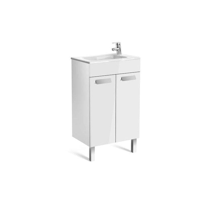 Roca Debba Unik 5/6/800mm Compact Vanity Unit - Wall Hung 2 Door Unit - Unbeatable Bathrooms