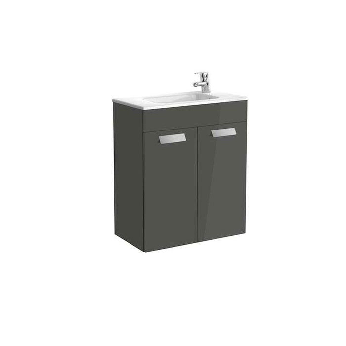 Roca Debba Unik 5/6/800mm Compact Vanity Unit - Wall Hung 2 Door Unit - Unbeatable Bathrooms