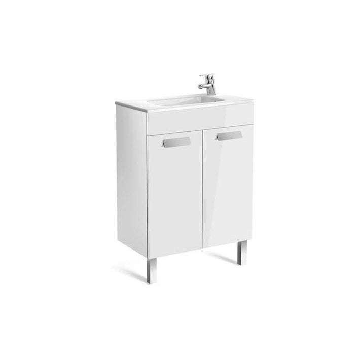 Roca Debba Unik 5/6/800mm Compact Vanity Unit - Wall Hung 2 Door Unit - Unbeatable Bathrooms