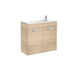 Roca Debba Unik 5/6/800mm Compact Vanity Unit - Wall Hung 2 Door Unit - Unbeatable Bathrooms