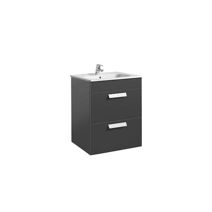 Roca Debba Unik 600/800mm Vanity Unit - Wall Hung 2 Drawer Unit - Unbeatable Bathrooms