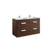 Roca Debba Unik 1200mm Double Vanity Unit - Wall Hung 4 Drawer Unit with Basin - Unbeatable Bathrooms