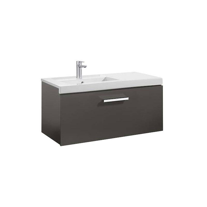 Roca Prisma 900/1100mm Vanity Unit - Wall Hung 1 Drawer Unit - Unbeatable Bathrooms