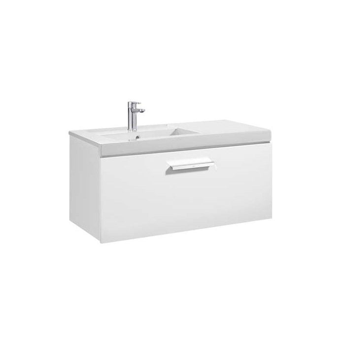 Roca Prisma 900/1100mm Vanity Unit - Wall Hung 1 Drawer Unit - Unbeatable Bathrooms