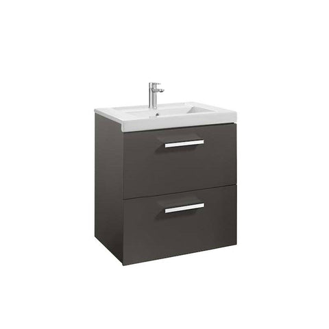 Roca Prisma 600/800mm Vanity Unit - Wall Hung 2 Drawer Unit - Unbeatable Bathrooms