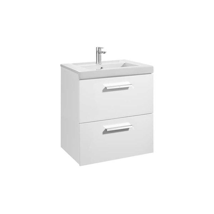 Roca Prisma 600/800mm Vanity Unit - Wall Hung 2 Drawer Unit - Unbeatable Bathrooms