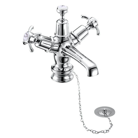 Burlington Anglesey Regent Basin Mixer with Plug & Chain Waste - Unbeatable Bathrooms