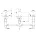 Hudson Reed Topaz Three Taphole Basin Tap With Pop-Up Waste - Unbeatable Bathrooms