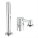 Ideal Standard Joy Single Lever 3 Hole Bath Shower Mixer With Diverter And Shower Set - Unbeatable Bathrooms