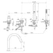 Ideal Standard Joy Single Lever 4 Hole Bath Shower Mixer With Spout And Shower Set - Unbeatable Bathrooms