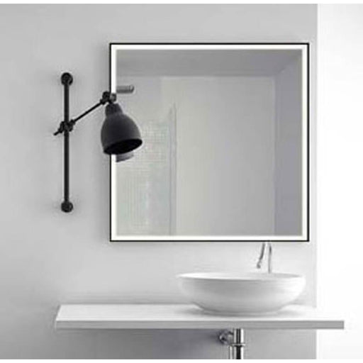 The White Space Matt Black Frame Non-Illuminated Mirror 60 x 80cm - Unbeatable Bathrooms