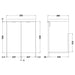 Hudson Reed Fusion 500/600mm Vanity Unit - Wall Hung 2 Door Unit with Basin - Unbeatable Bathrooms