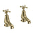 Burlington Claremont 3 Inch Basin Taps - Gold - Unbeatable Bathrooms