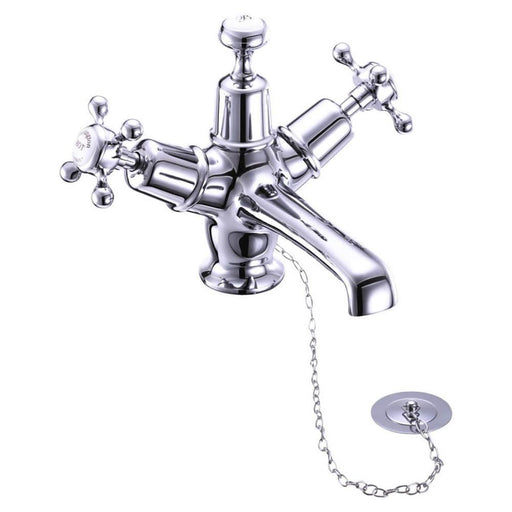 Burlington Claremont Basin Mixer with Plug & Chain Waste - Unbeatable Bathrooms