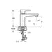 Flova Dekka 145mm Mono Basin Mixer with Slotted Clicker Waste Set - Unbeatable Bathrooms