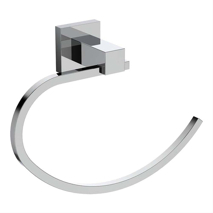 Ideal Standard IOM Square Towel Ring - Chrome - Unbeatable Bathrooms