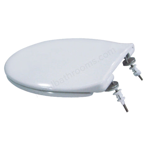 Essential Luxury Soft Close Toilet Seat and Cover Oval Shape White - EC502 - Unbeatable Bathrooms