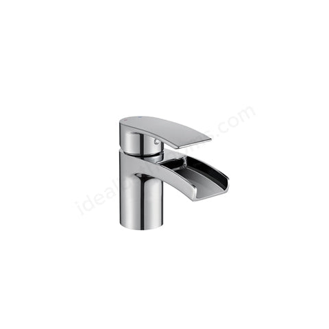 Essential Tambo Mini Mono Basin Mixer with Click Waste 1 Tap Hole Chrome - Unbeatable Bathrooms