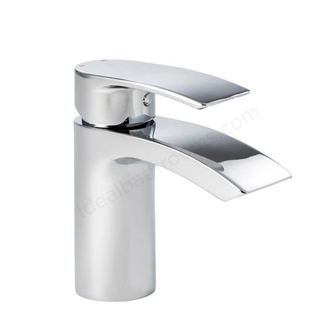 Essential Mantaro Mono Basin Mixer with Click Waste 1 Tap Hole Chrome - Unbeatable Bathrooms