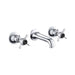 JTP Grosvenor Black Pinch 3 Hole Wall Mounted Basin Mixer Tap - Unbeatable Bathrooms