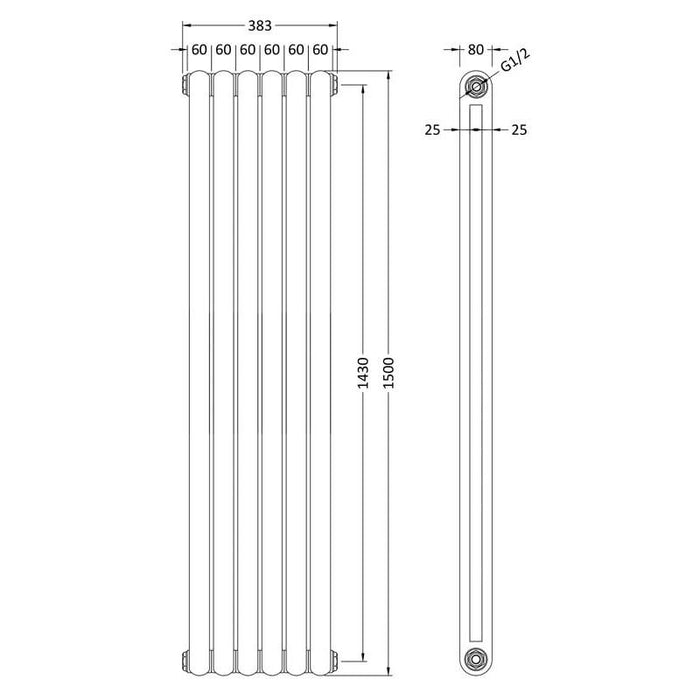 Hudson Reed Salvia Radiator - Unbeatable Bathrooms