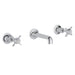 JTP Grosvenor Pinch 3 Hole Wall Mounted Basin Mixer, LP 0.2 - Unbeatable Bathrooms