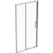 Ideal Standard Connect 2 Square Shower Enclosure with Sliding Door & Idealclean Clear Glass - Unbeatable Bathrooms